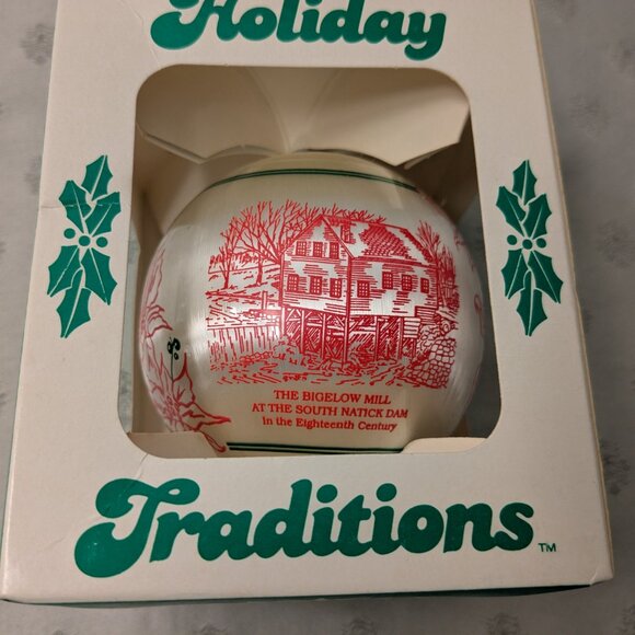 NIP! Vintage Natick, MA Ornaments Bigalow Mill, Cobbler Shop - Picture 4 of 5